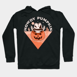 Howdy Pumpkin Cowboy Rodeo Western Country Fall Halloween Hoodie